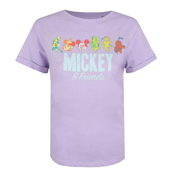 Image of Mickey & Friends Tshirt Damen Flieder L