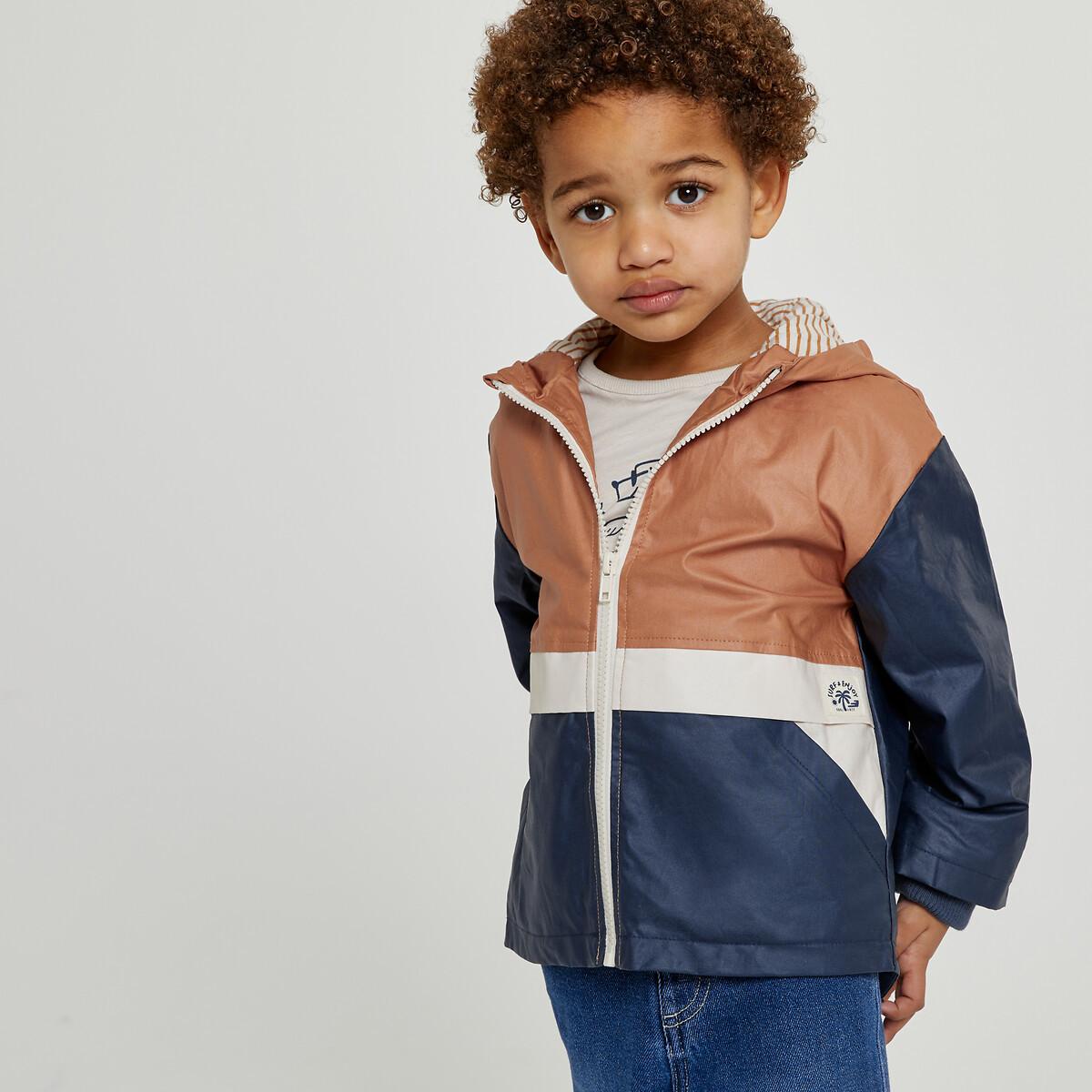 Image of Leichter Parka Mit Kapuze Und Jerseyfutter Unisex Blau 102