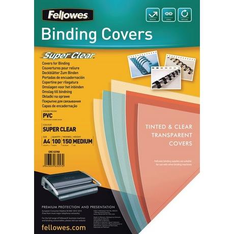 Fellowes  FELLOWES Deckblatt 150mic A4 5376001 transparent 100 Stück 