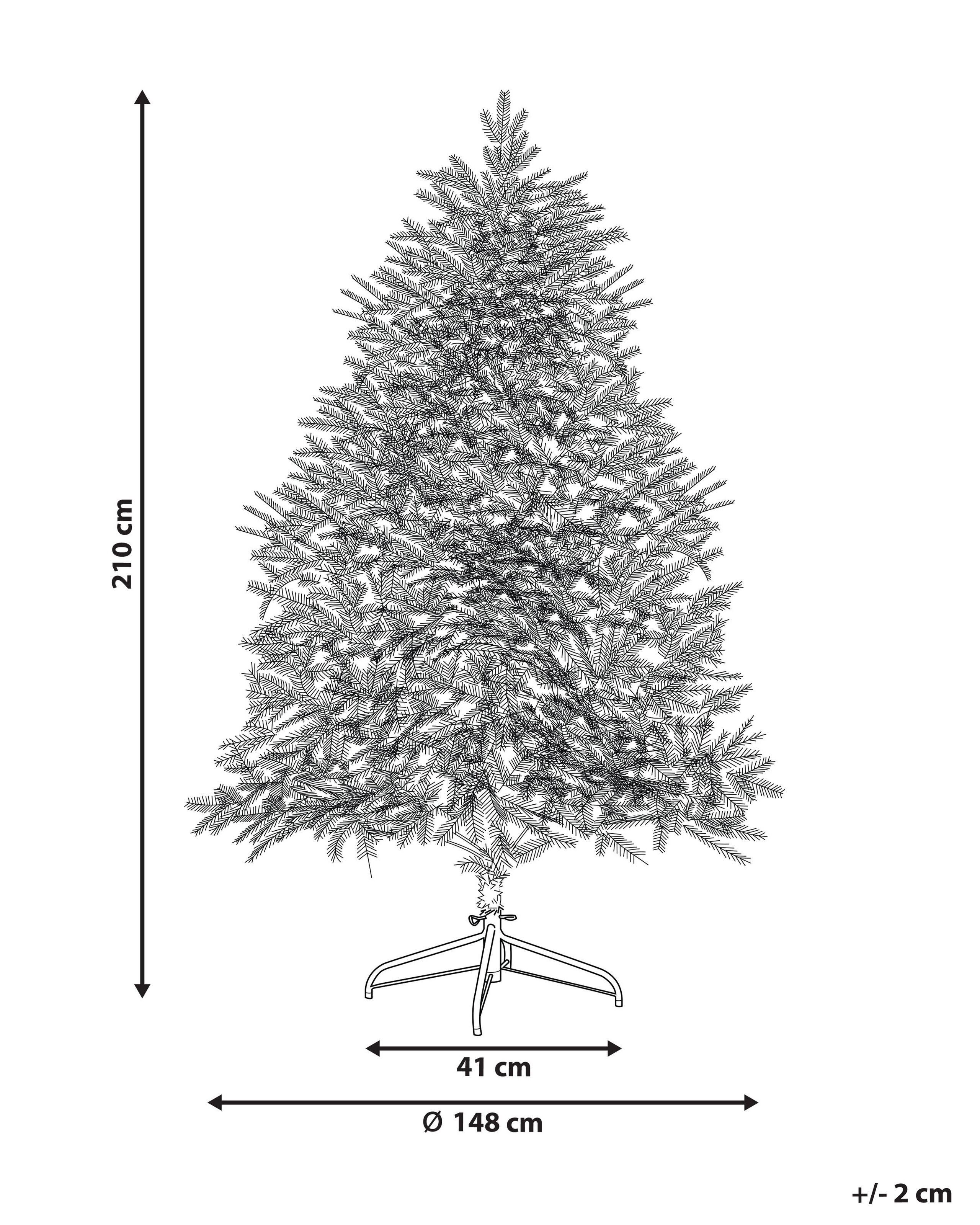 Beliani Sapin de Noël en Matière synthétique Glamour BRISCO  