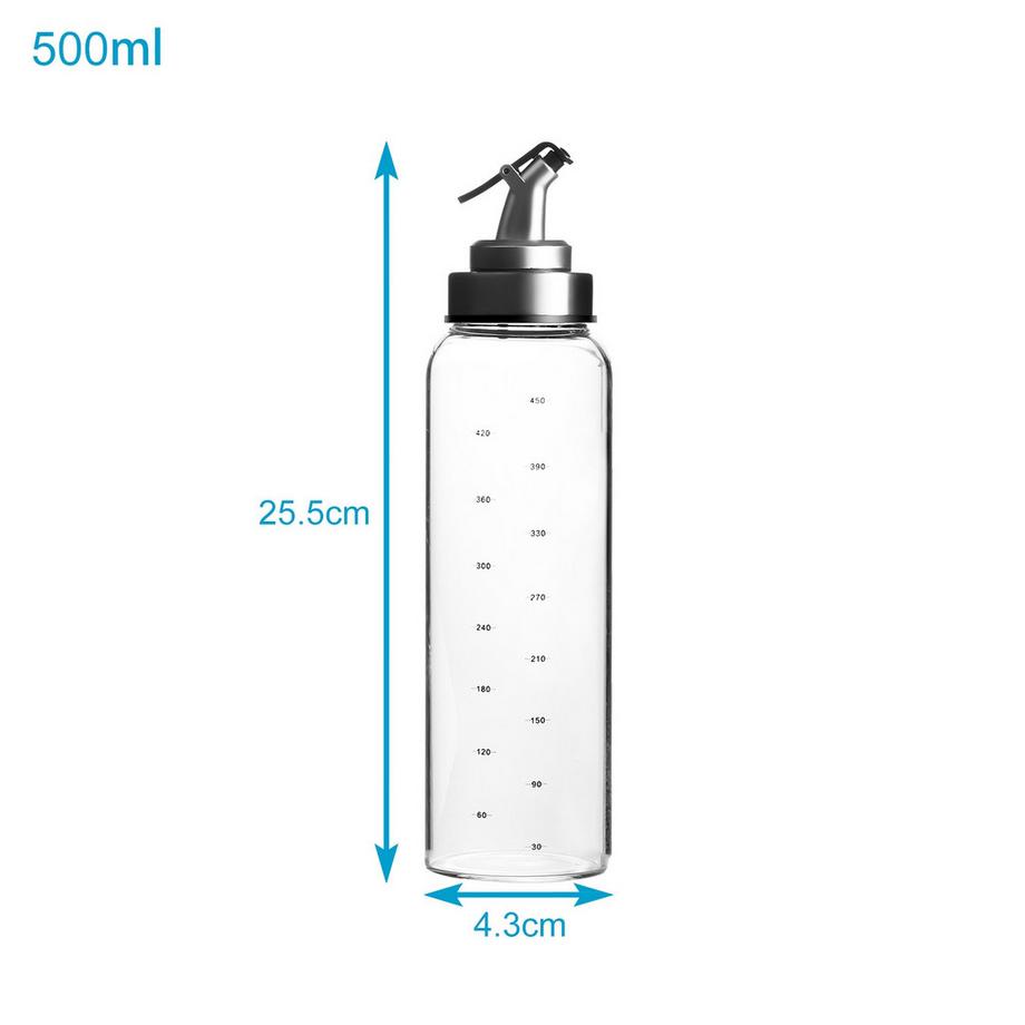 Intirilife Set de 2 distributeurs d'huile et de vinaigre multifonctionnels e  