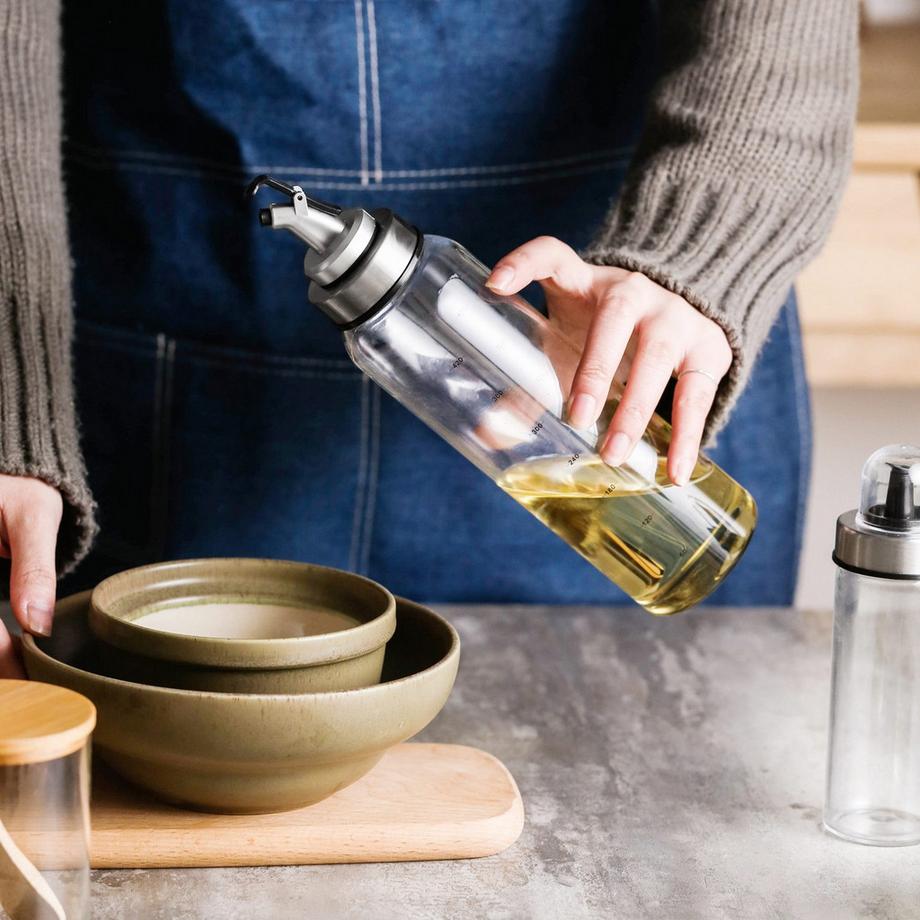 Intirilife Set de 2 distributeurs d'huile et de vinaigre multifonctionnels e  