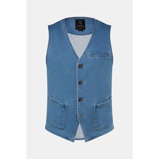 JP1880  Gilet en jean FLEXNAMIC®, avec encolure en V 