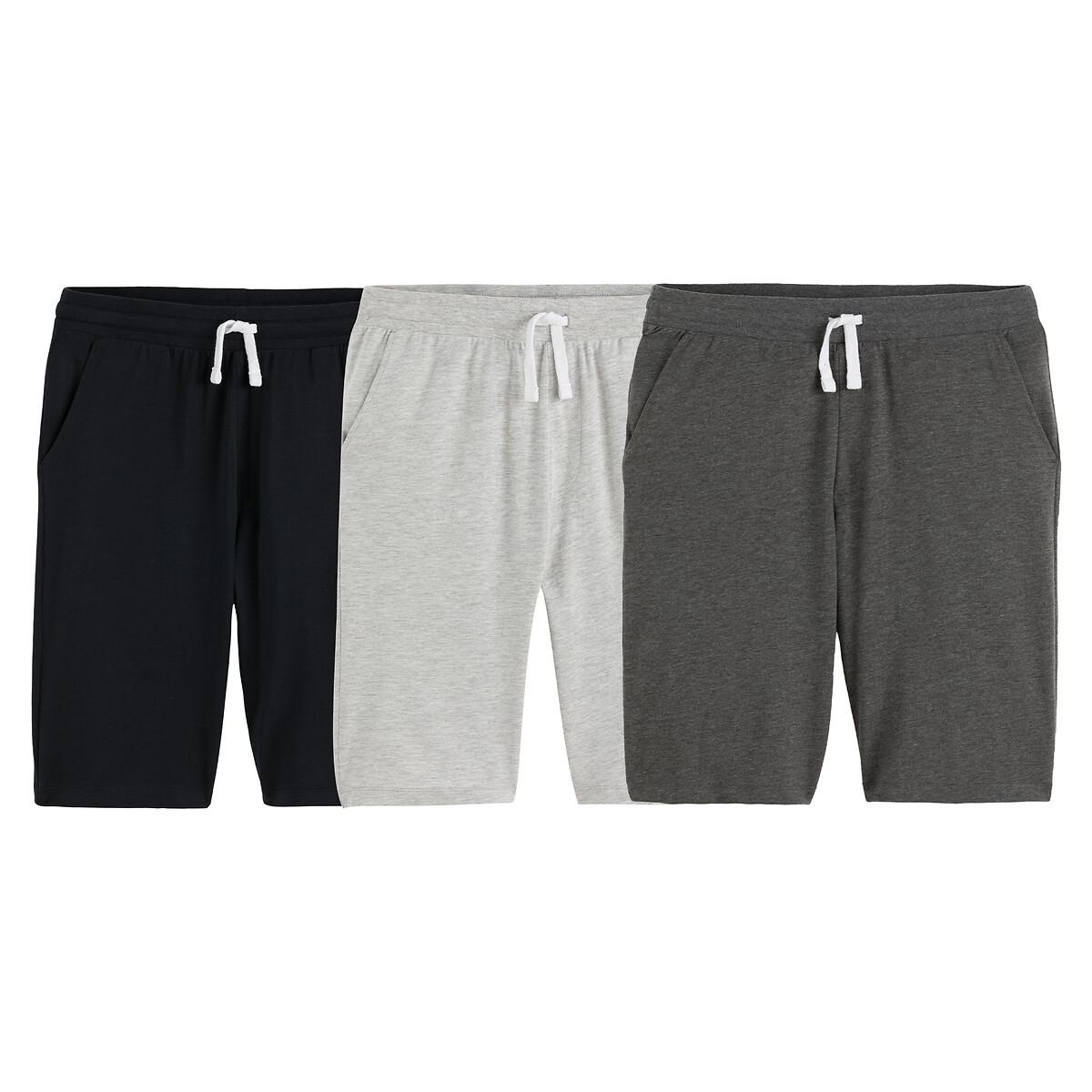 Image of 3er-pack Shorts Unisex Schwarz 176