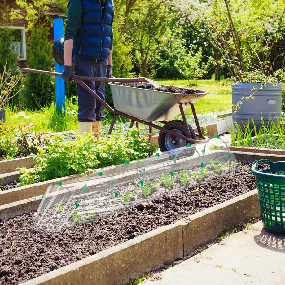 B2X set di 12 archi a tunnel con clip per piante  
