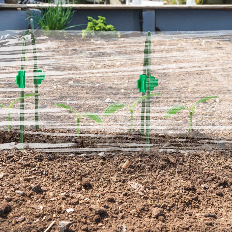 B2X set di 12 archi a tunnel con clip per piante  