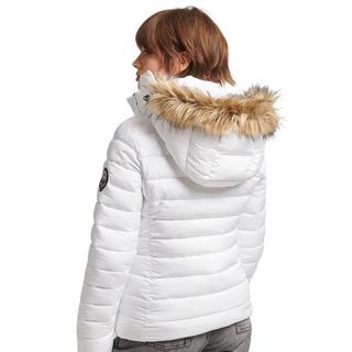 Superdry  kurze daunenjacke it kapuze und kunstpelz, daen 