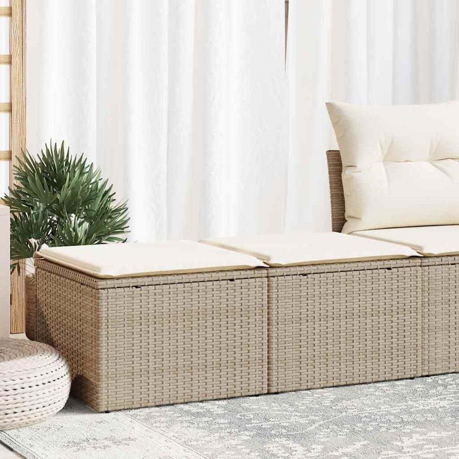 VidaXL Ensemble de canapés de jardin rotin synthétique  