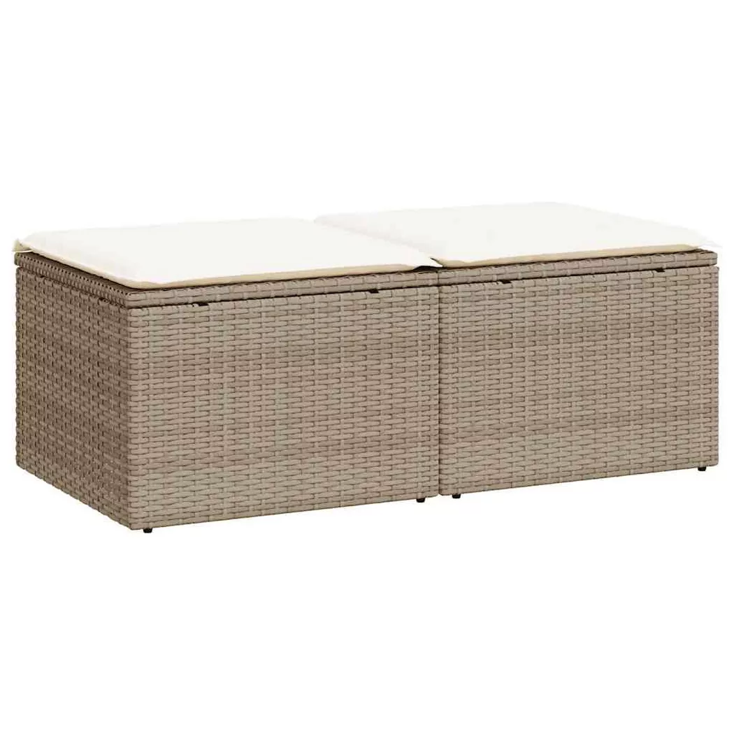 VidaXL - Garten sofagarnitur poly-rattan, One Size, Beige