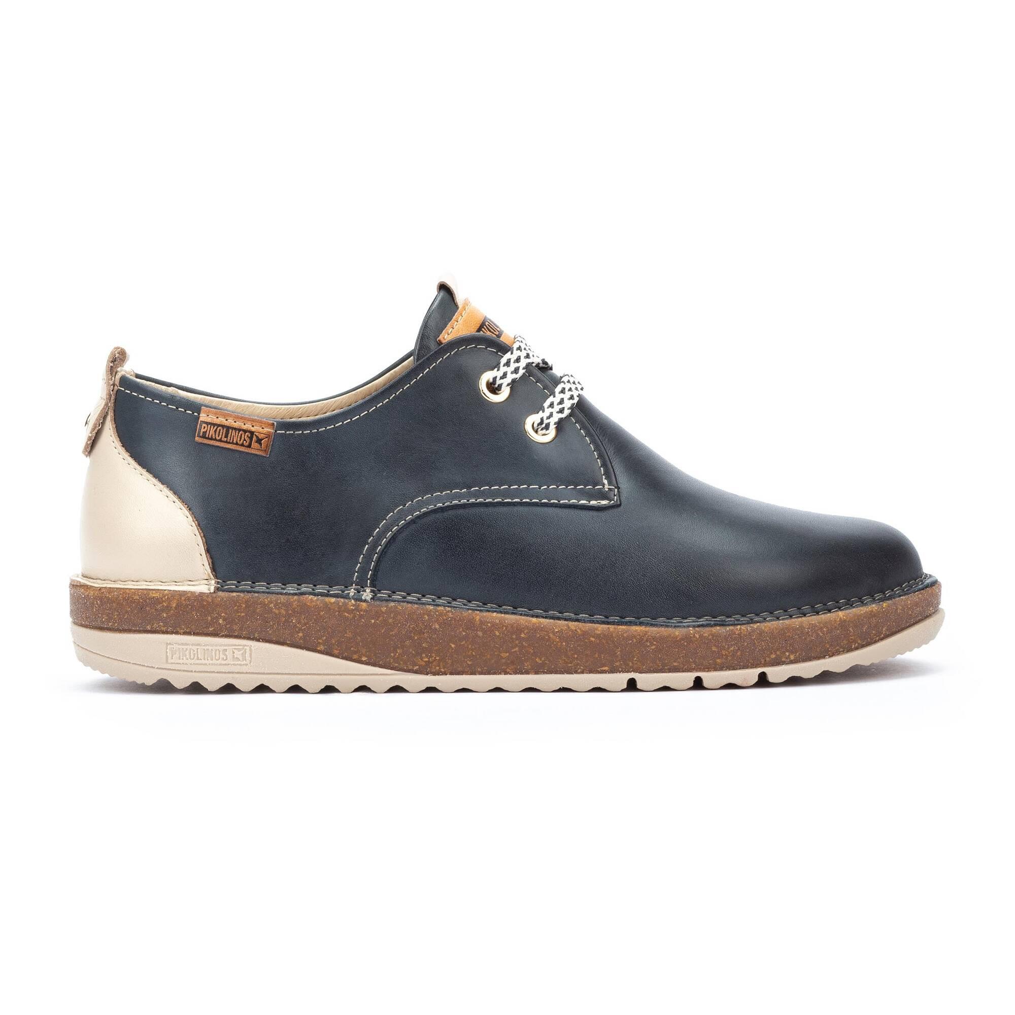 Image of Baza - Leder Schnürschuh Unisex Blau 41