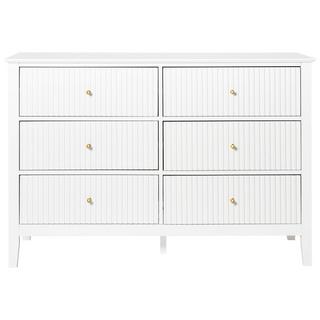 Beliani Cassettiera 6 cassetti en Fibra a media densità (MDF) Retrò ASSISI  