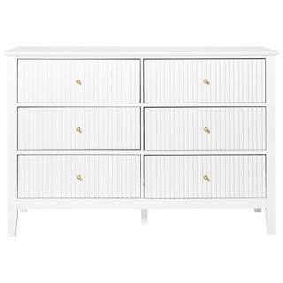 Beliani Cassettiera 6 cassetti en Fibra a media densità (MDF) Retrò ASSISI  