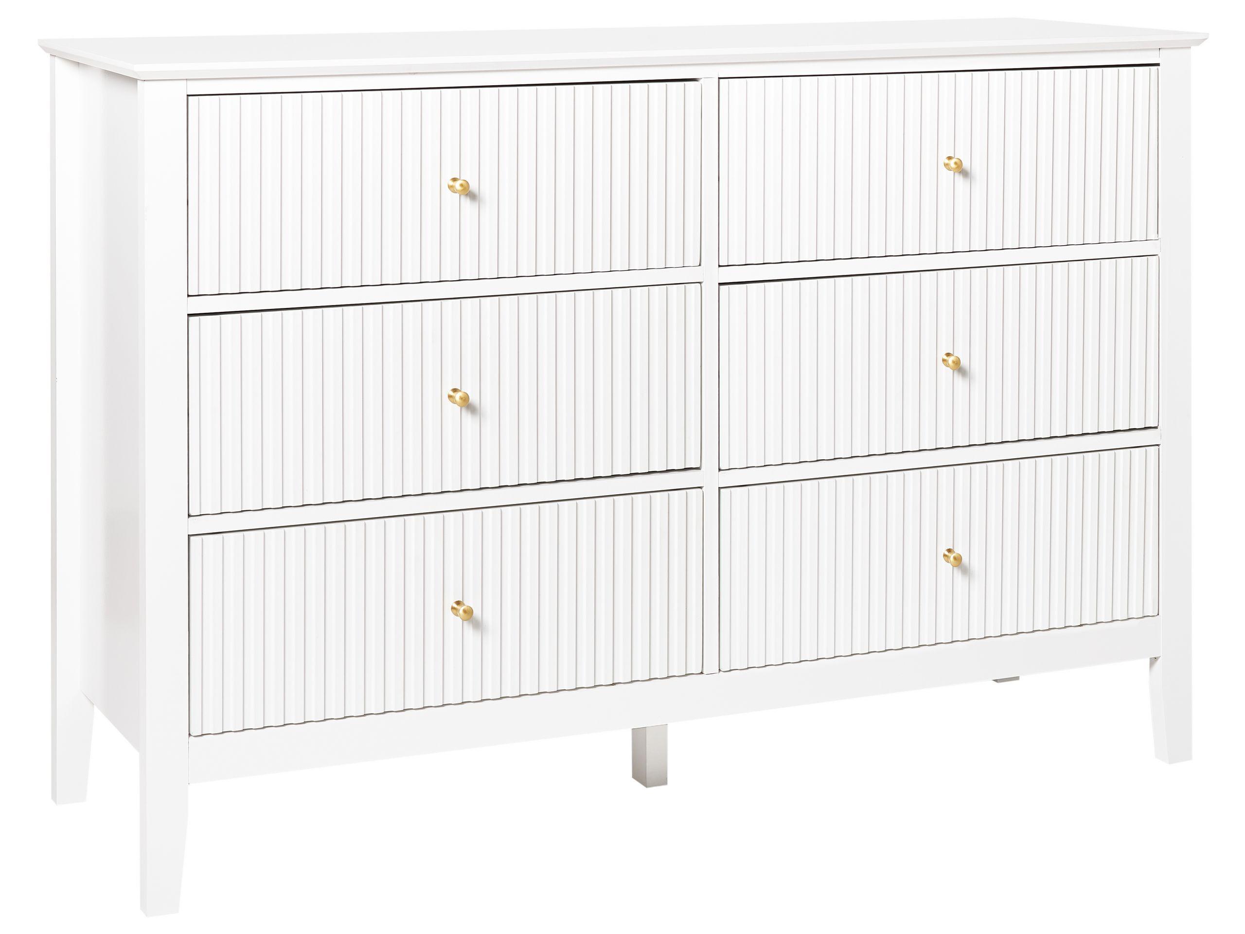 Beliani Cassettiera 6 cassetti en Fibra a media densità (MDF) Retrò ASSISI  