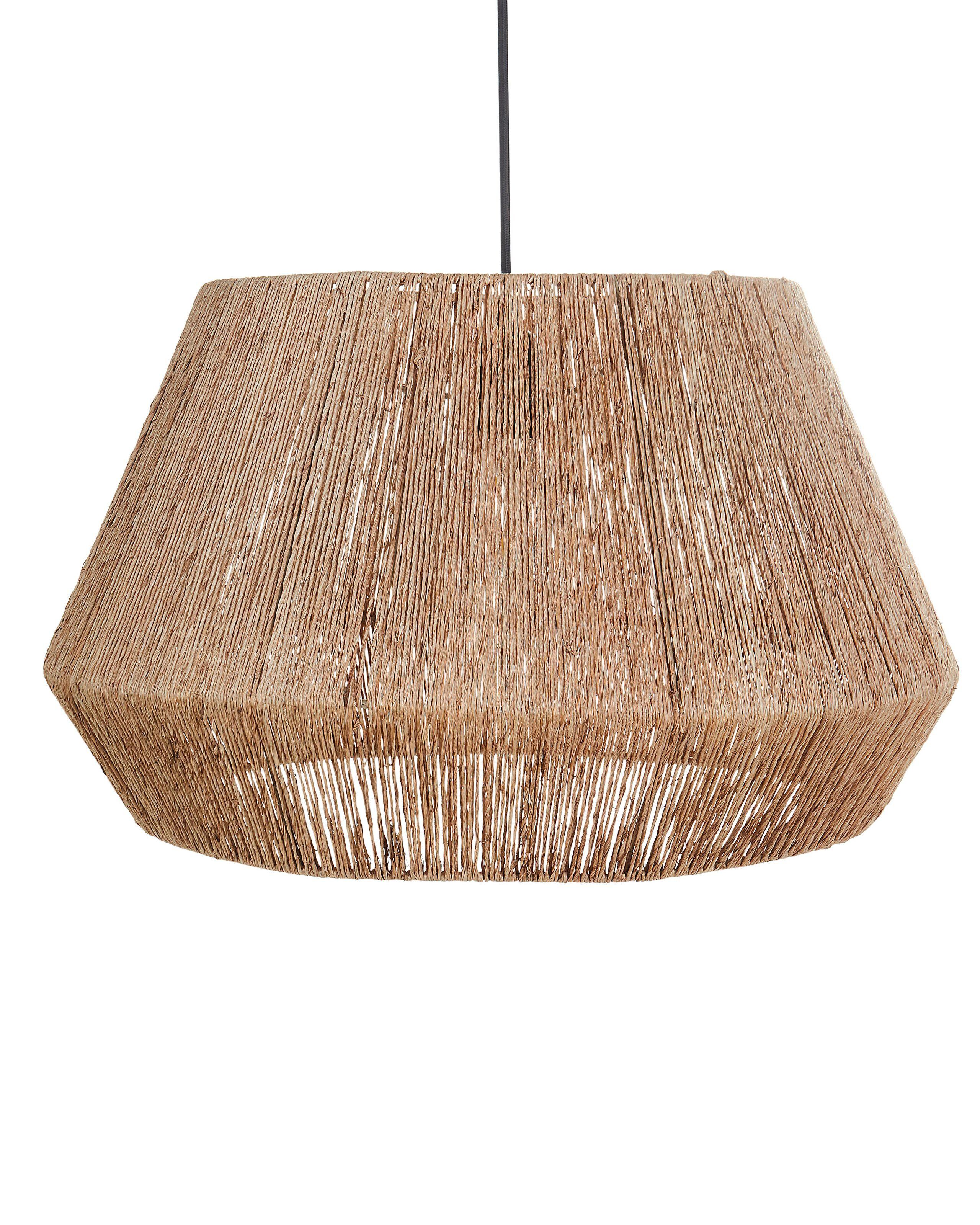 Beliani Lampe suspension en Jute Boho BIRAU  