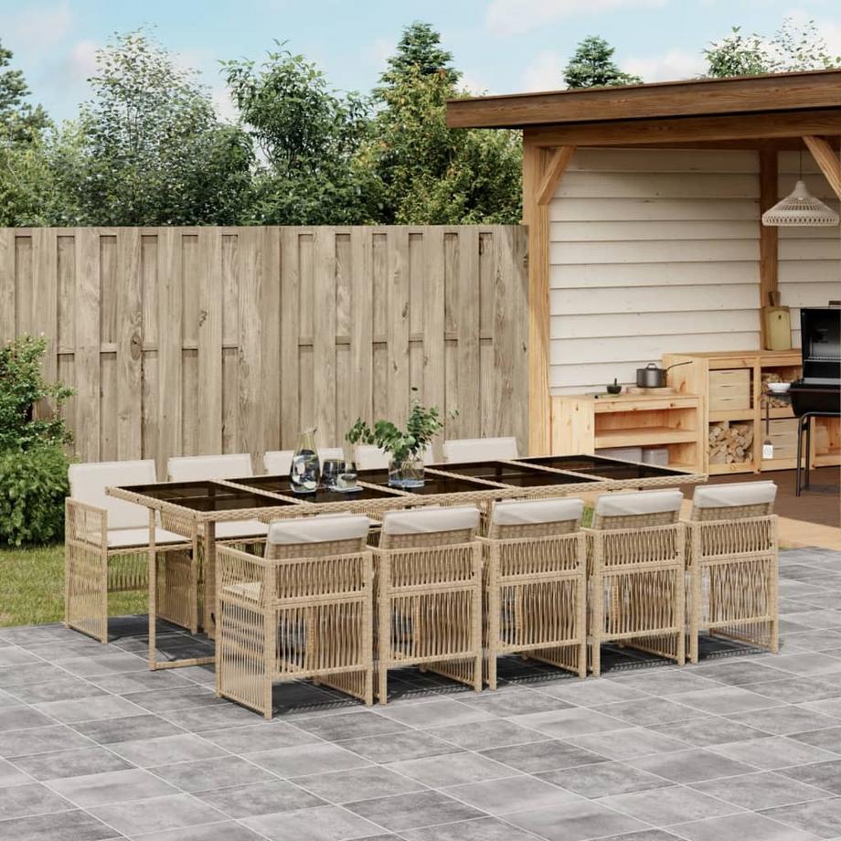 VidaXL set da pranzo da giardino Polirattan  