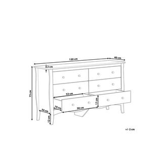 Beliani Kommode aus MDF-Platte Glamourös WINCHESTER  