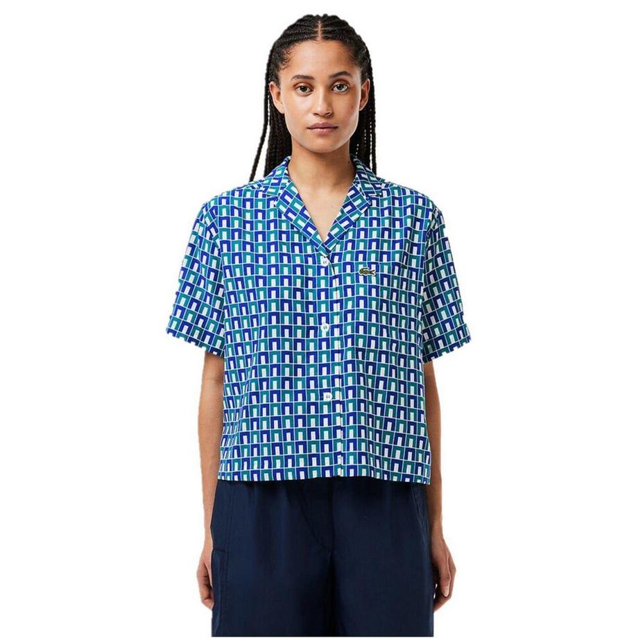 Camicia Geometrica Maniche Corte