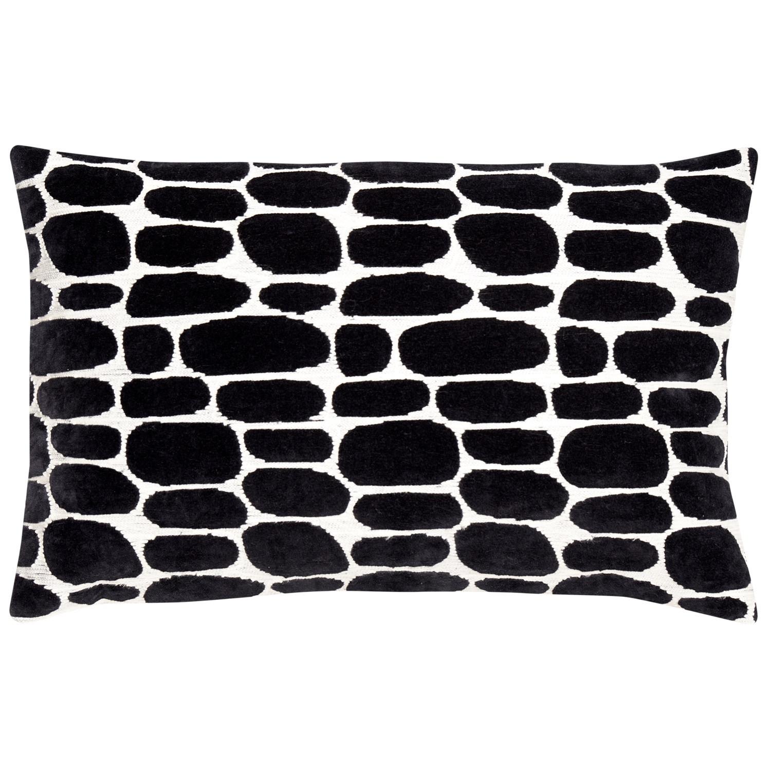 Image of Kissen Anwar offwhite/schwarz 60x40 Kissen Anwar offwhite/schwarz 60x40