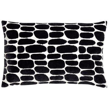 Coussin Anwar écru/noir 60x40