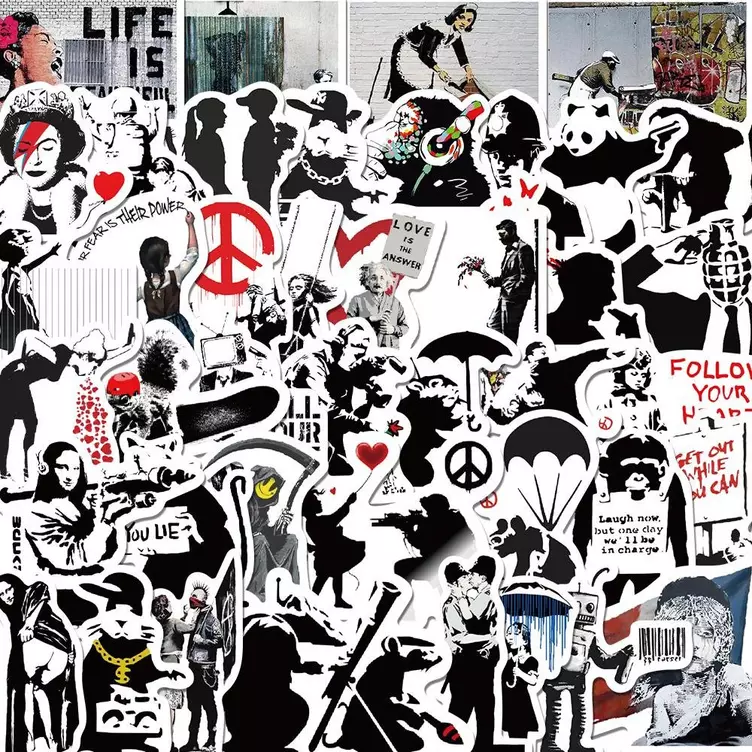 Gameloot Aufkleber mit Banksy -Konst 67 Stk online kaufen MANOR