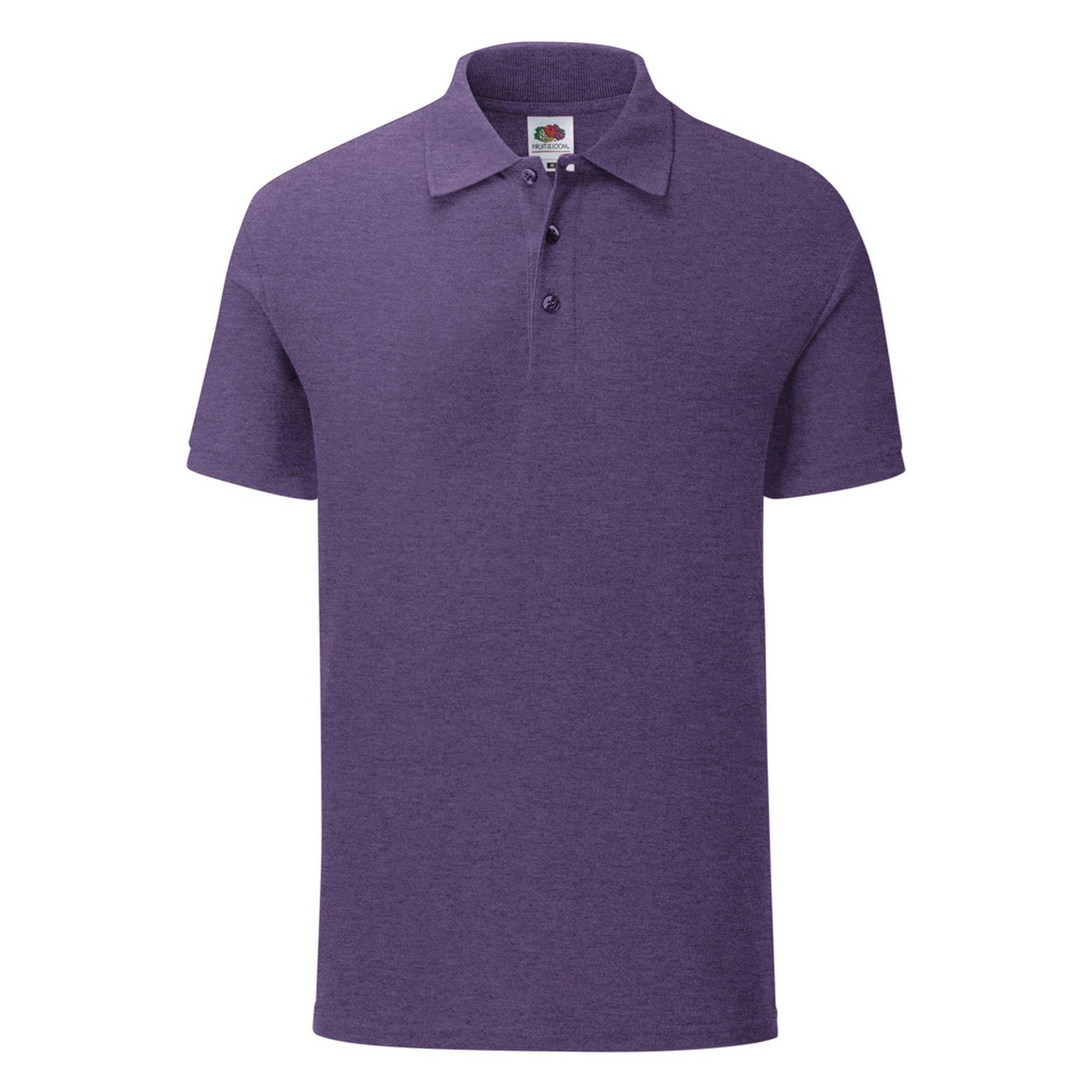 Image of Iconic Pique Polo Shirt Herren Lila XXL