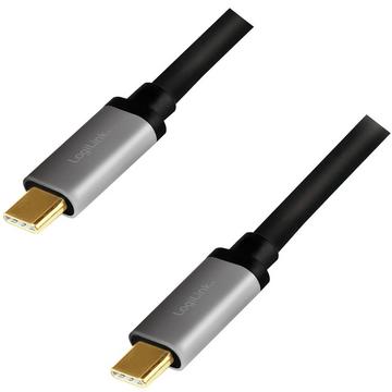 USB-C-Kabel USB 2.0 PD 3.0 100 W 480 Mbit/s Alu 1,5 m