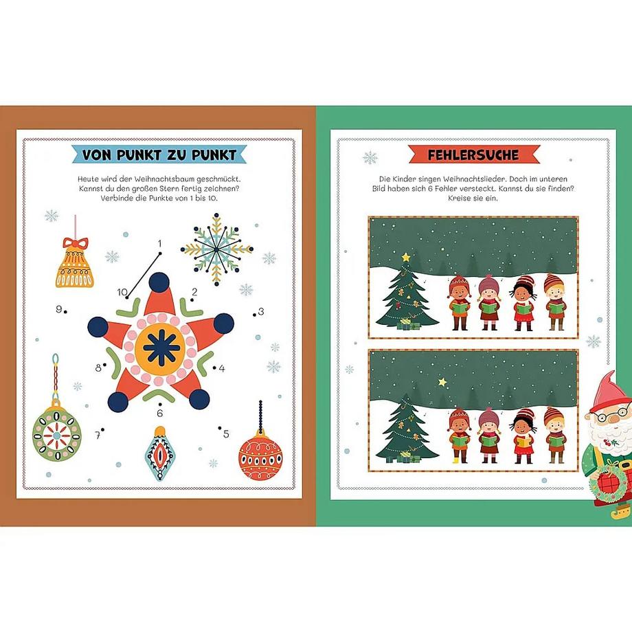 Schwager & Steinlein Mein Adventskalenderbuch Rätselspass mit den Wichteln  