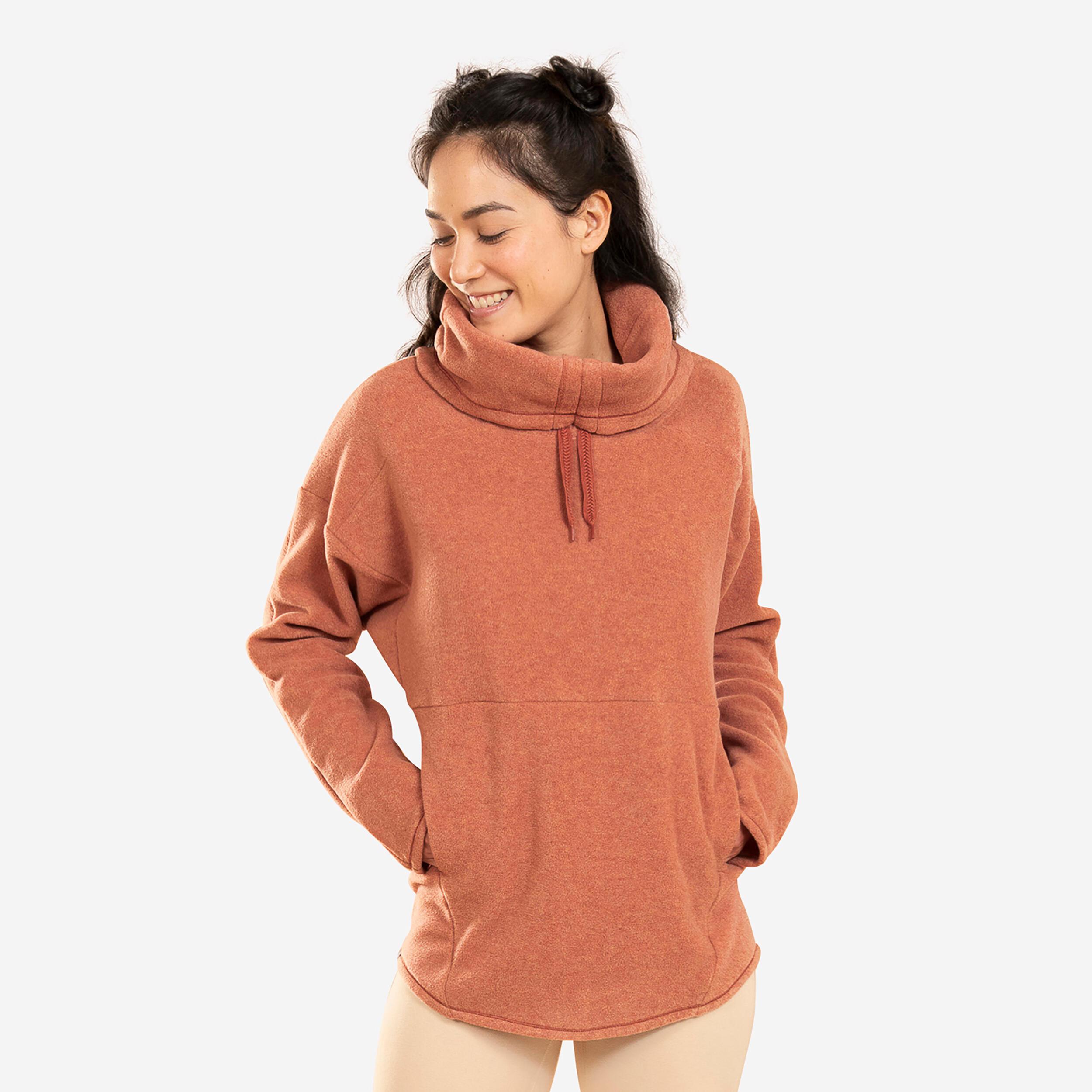 Image of Sweatshirt Yoga Entspannung Fleece Damen Braun S