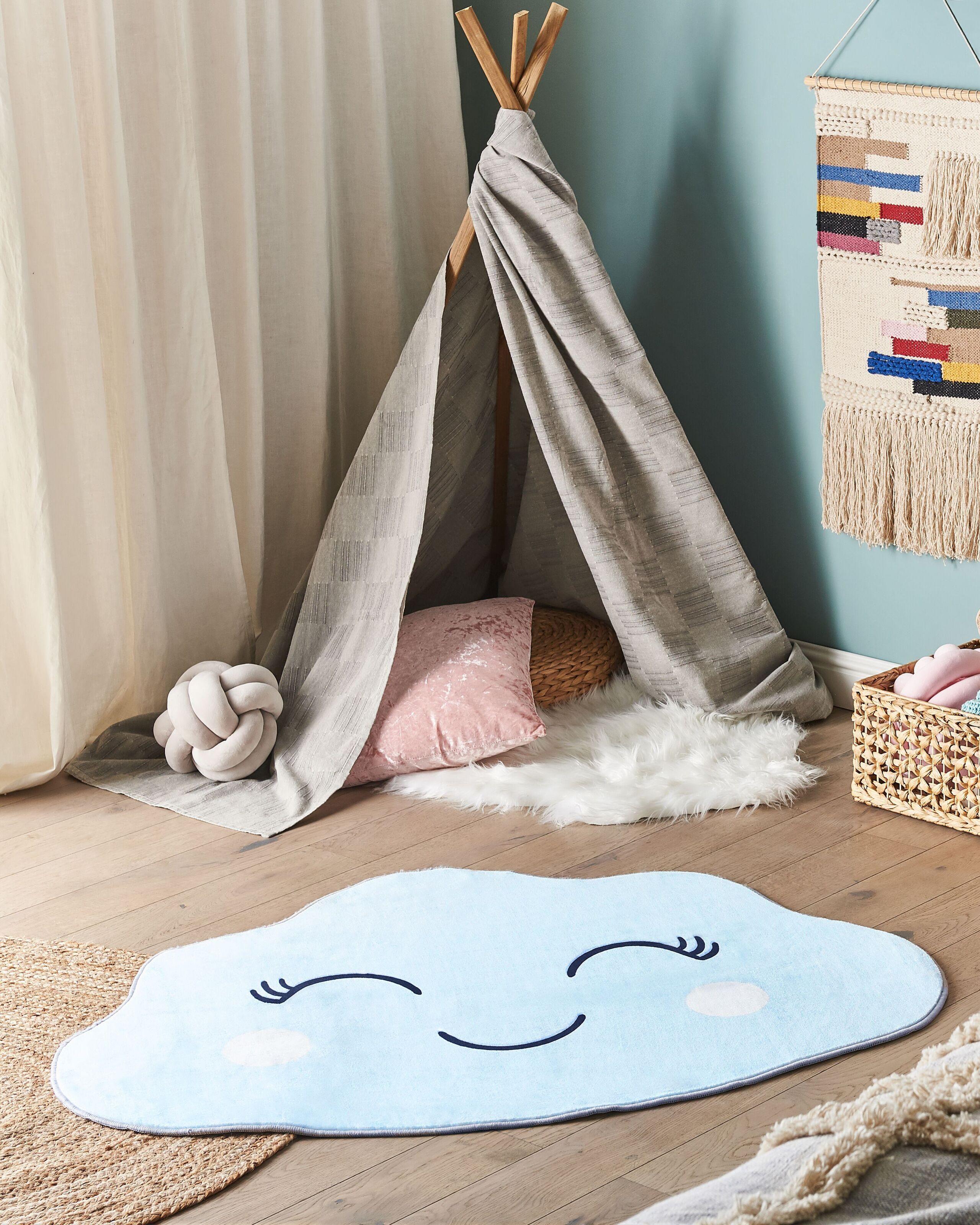Beliani Tapis enfant en Polyester Moderne CUMULUS  