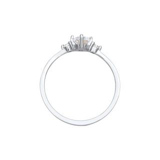 Elli  Bague Zirkonia Oval Verlobung 925 Silber 