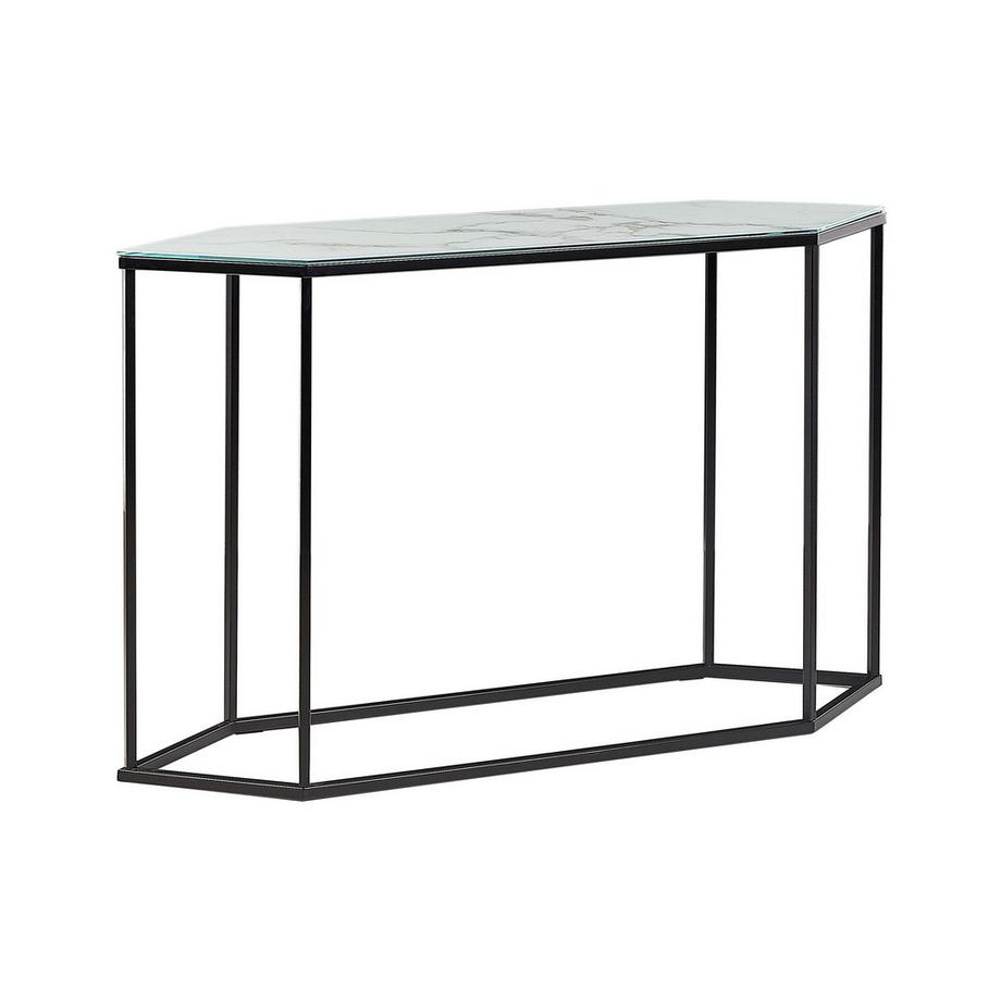 Beliani Tavolino consolle en Vetro temperato Moderno PERRIN  