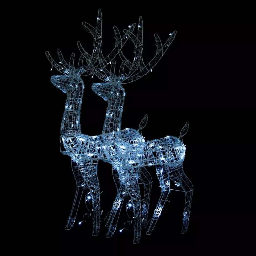 VidaXL - Décoration de noël de renne, One Size, Blanc Bariolé
