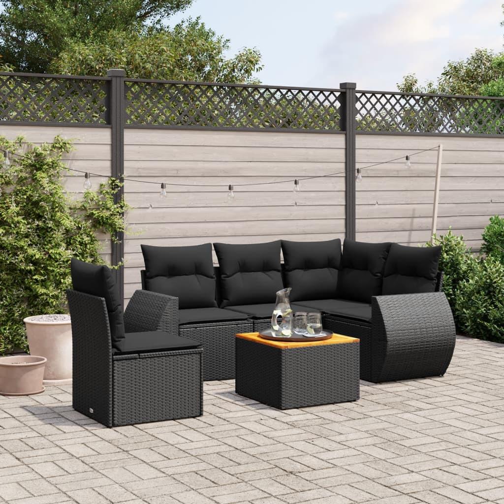 VidaXL Ensemble de canapés de jardin rotin synthétique  