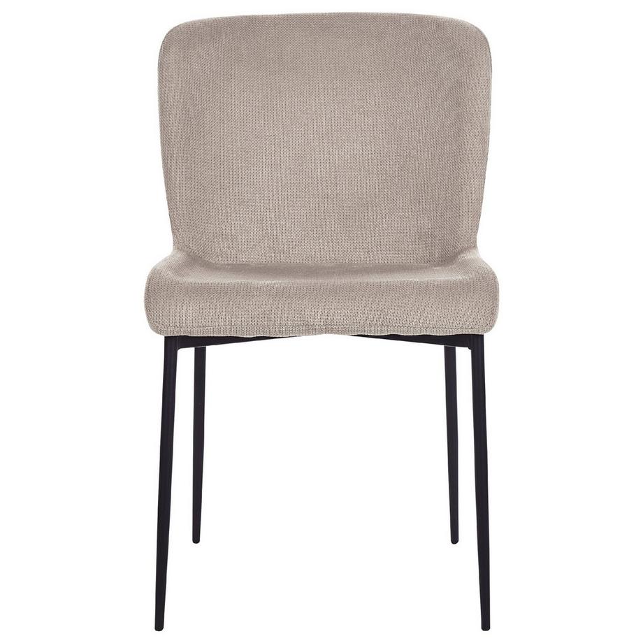 Beliani Lot de 2 chaises de salle à manger en Tissu Moderne ADA  