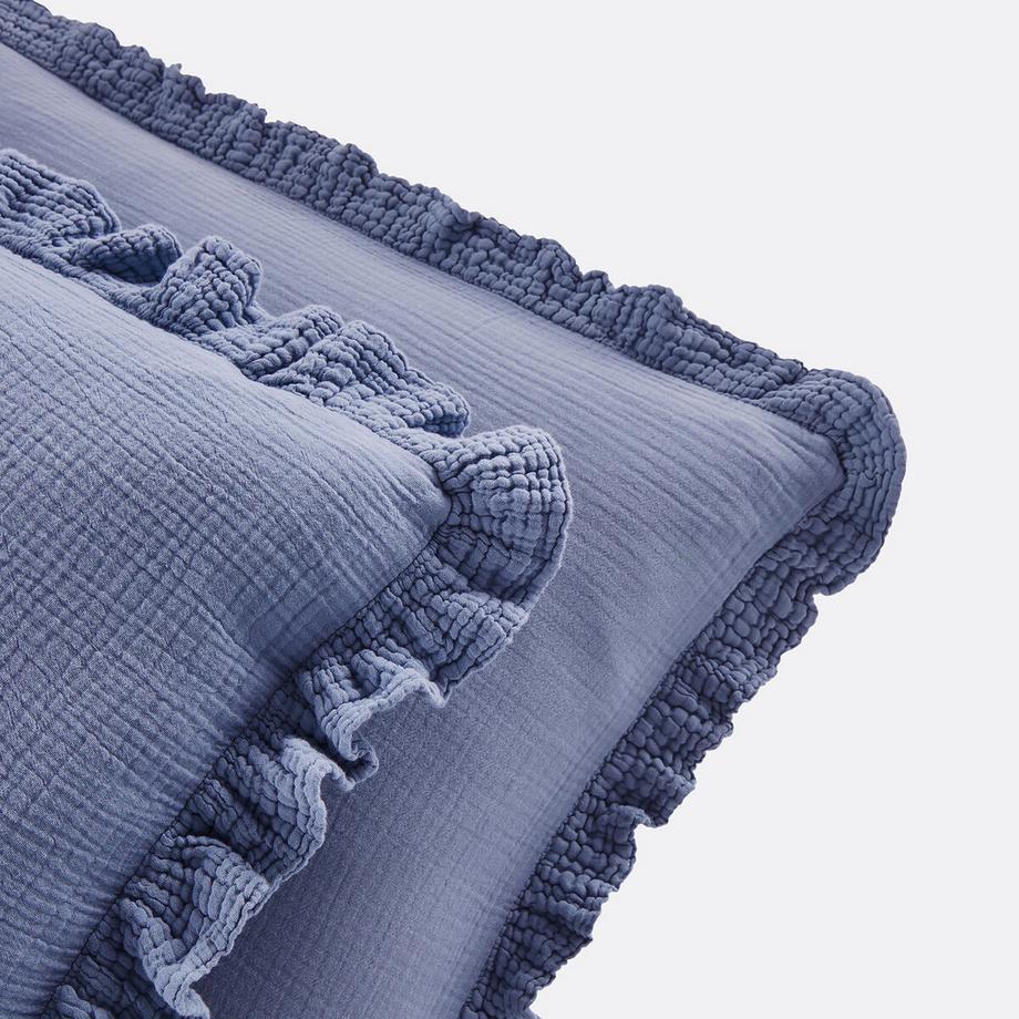 La Redoute Intérieurs Kumla Taie d'oreiller unie à volant  