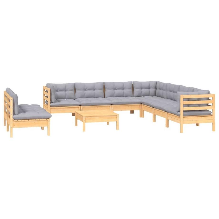 VidaXL set salotto da giardino Legno di pino  