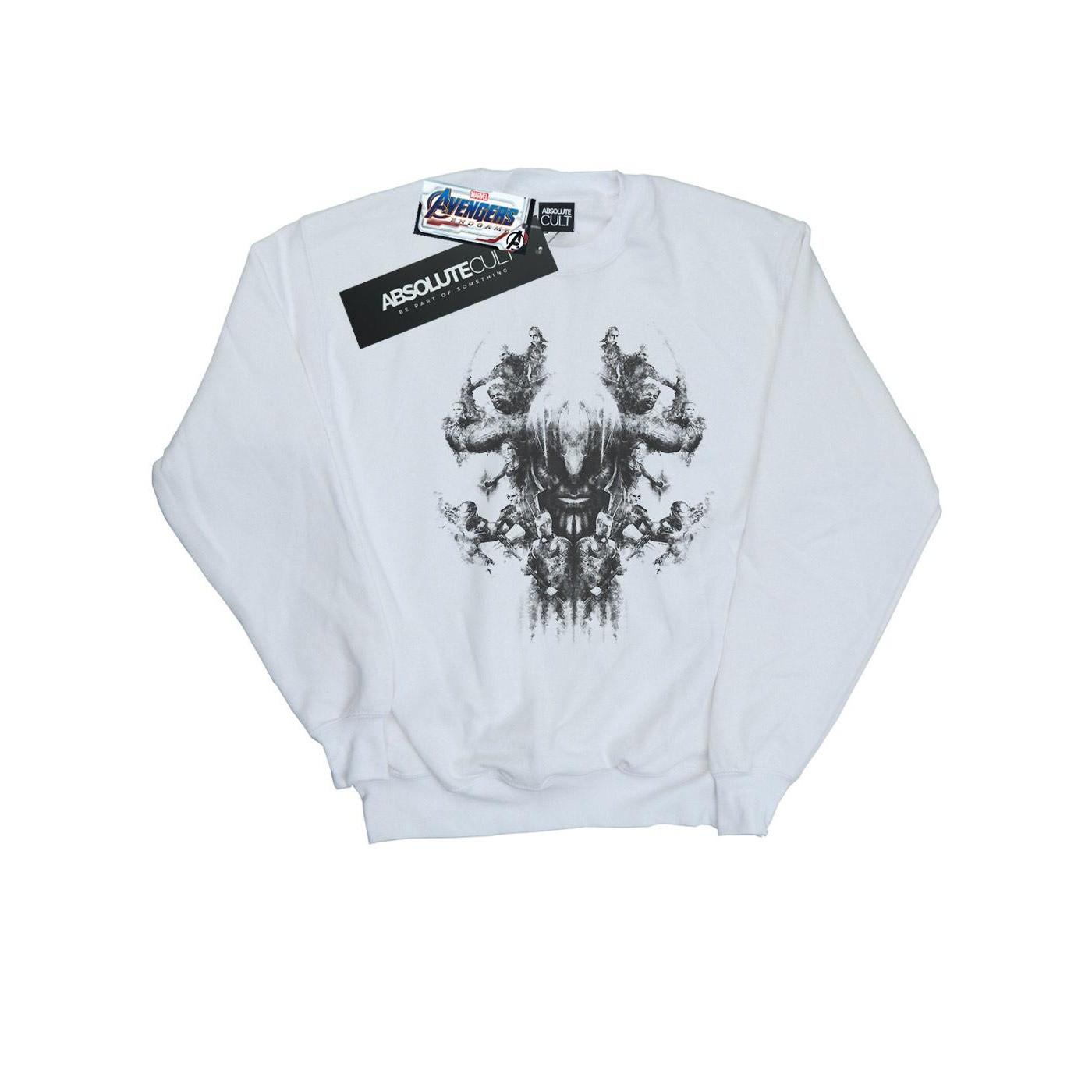 Image of Avengers Endgame Thanos Rorschach Sweatshirt Jungen Weiss 140/146