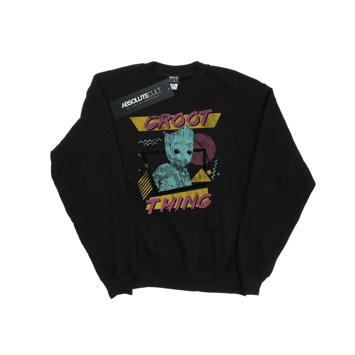 Image of Guardians Of The Galaxy Vol. 2 Groot Thing Sweatshirt Unisex Schwarz 140/146