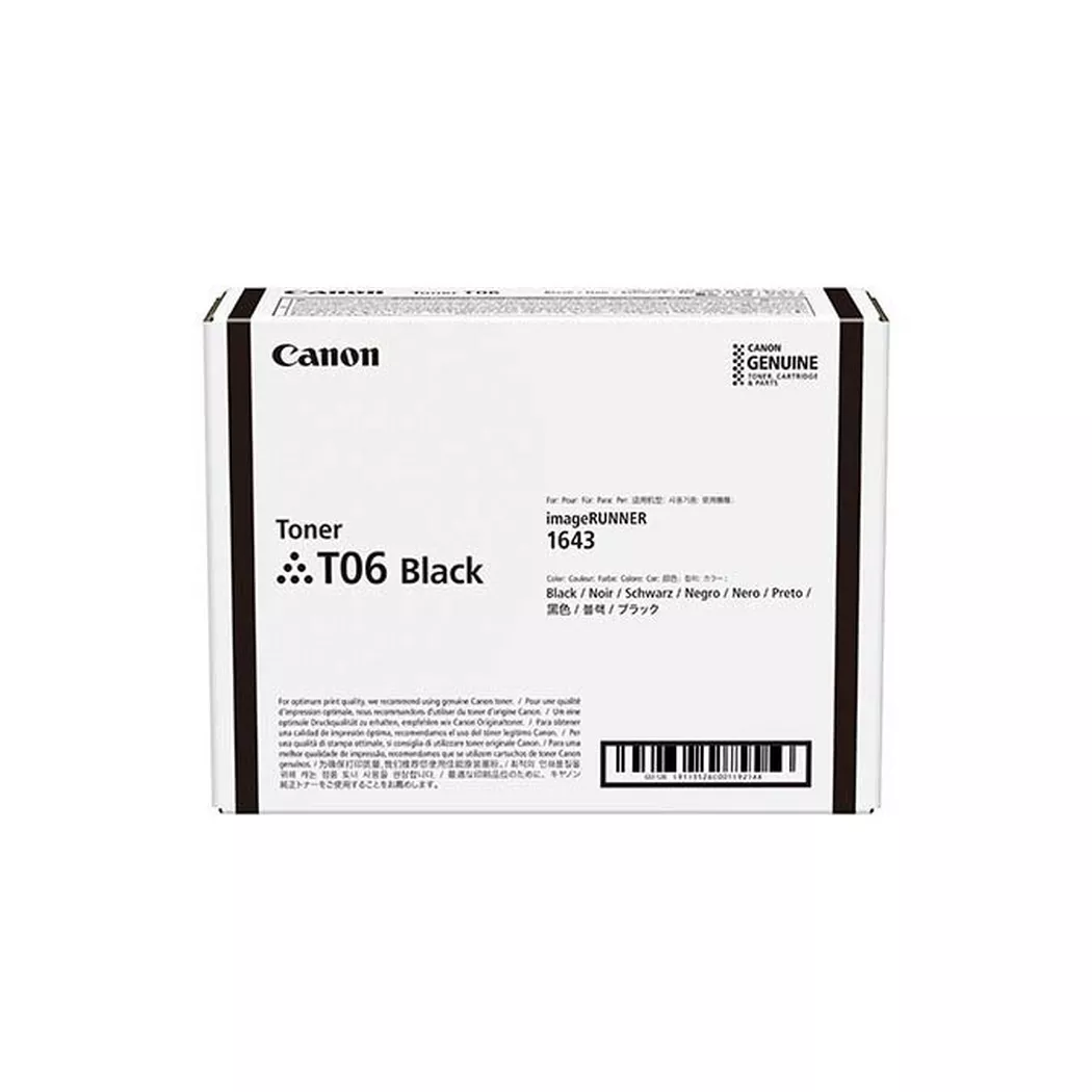 Canon – Toner schwarz T06-BK IR 1643i 20’500 S., One Size