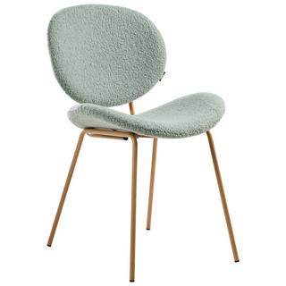 Beliani Lot de 2 chaises de salle à manger en Bouclé Traditionnel LUANA  