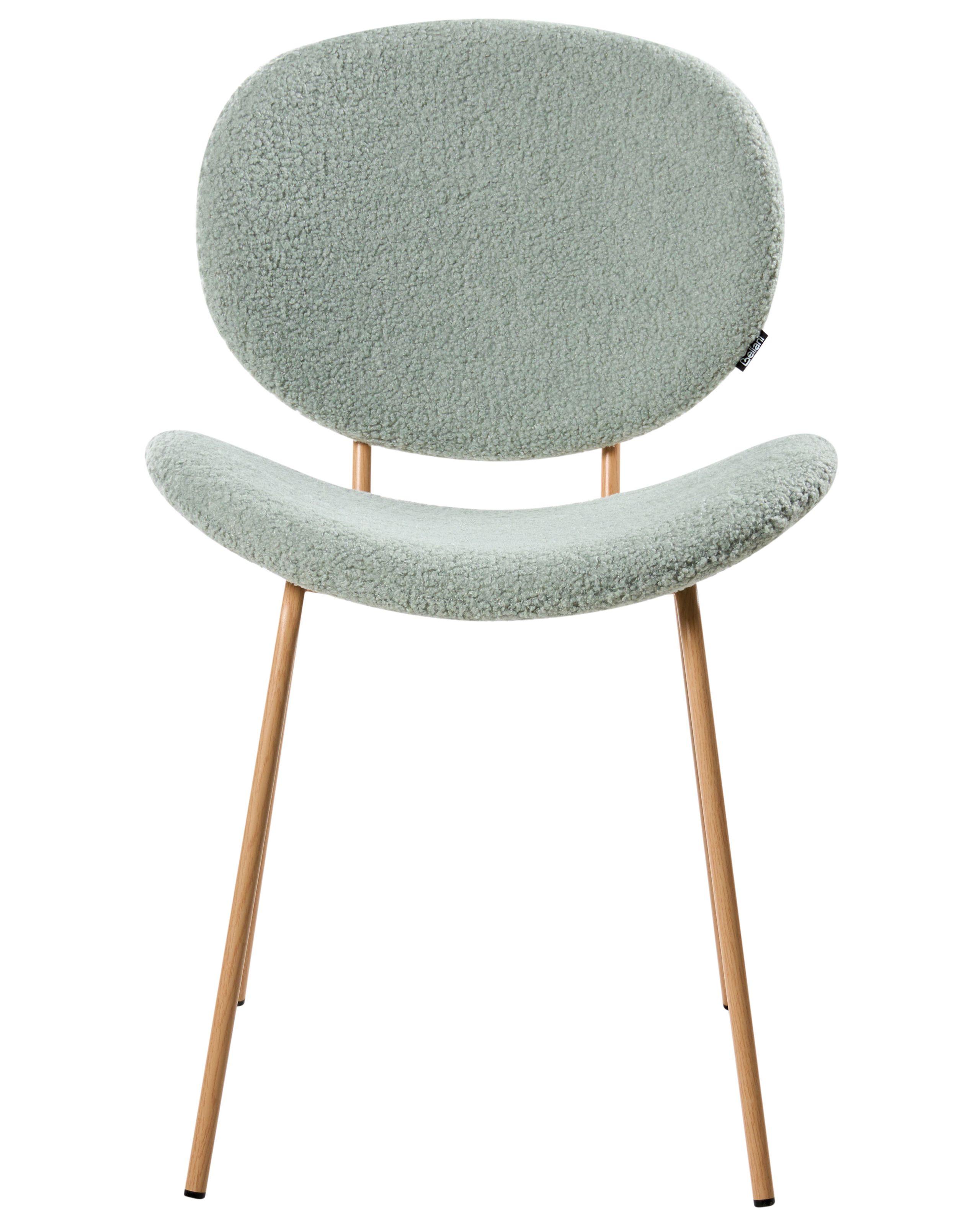 Beliani Lot de 2 chaises de salle à manger en Bouclé Traditionnel LUANA  