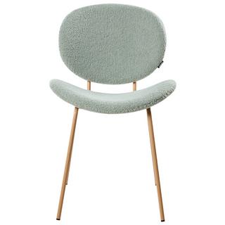 Beliani Lot de 2 chaises de salle à manger en Bouclé Traditionnel LUANA  