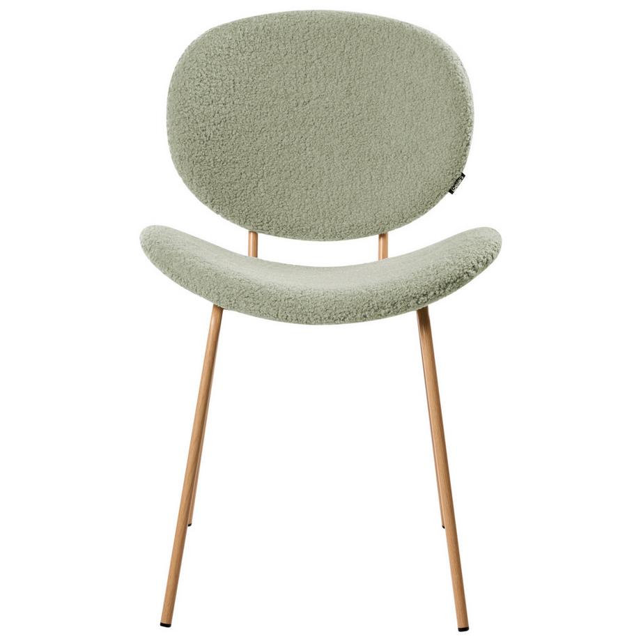 Beliani Esszimmerstuhl 2er Set aus Bouclé  LUANA  