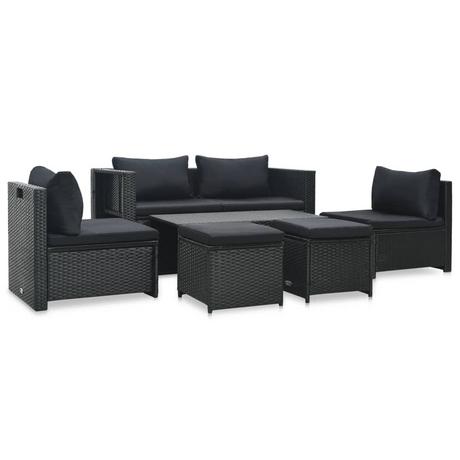 VidaXL Ensemble de sofa rotin synthétique  