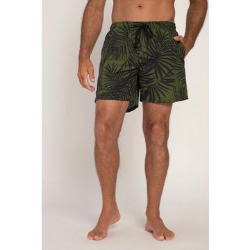 Shorts da mare con cintura elastica e stampa allover