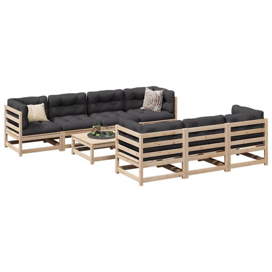 VidaXL set divano da giardino Legno di pino  
