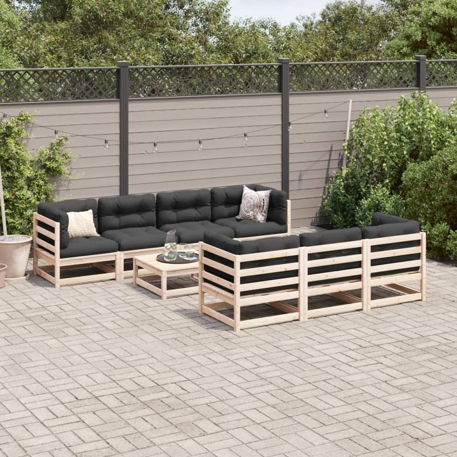 VidaXL set divano da giardino Legno di pino  