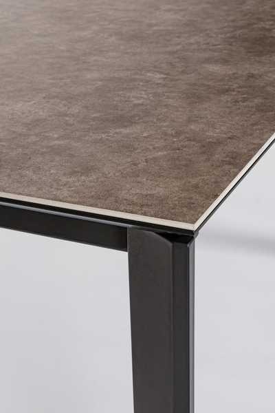 mutoni Table extensible Briva gris-noir 160-220x90  