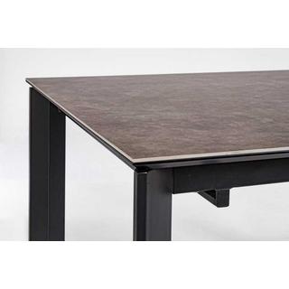 mutoni Table extensible Briva gris-noir 160-220x90  