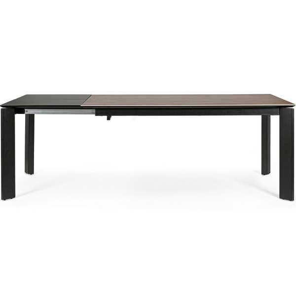 mutoni Table extensible Briva gris-noir 160-220x90  